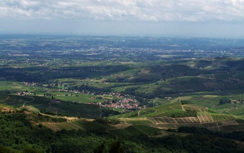 Vue du village du Perréon